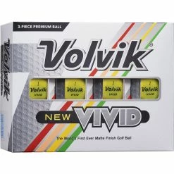 Volvik 2022 Vivid Golf Balls - Yellow