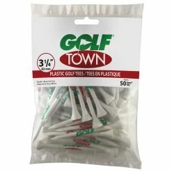 PRIDE SPORTS Golf Town Logo 3 1/4 Inch Plastic Tees (50 Count)