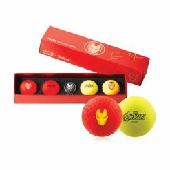 Volvik Marvel Vivid 4 Pack Gift Set Golf Balls - Iron Man Edition