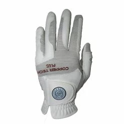 Copper Tech Men's Copper Infused Glove - White