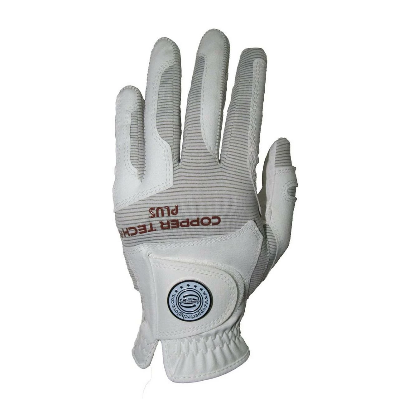 Copper Tech Men's Copper Infused Glove - White
