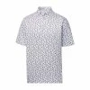 FootJoy Men's Mini Floral Lisle Short Sleeve Polo