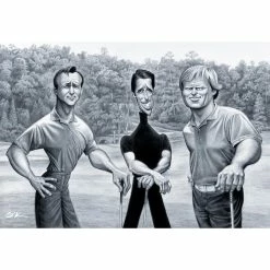 OK PRINTS The Big 3 - 28 X 22 IN Unframed Artwork