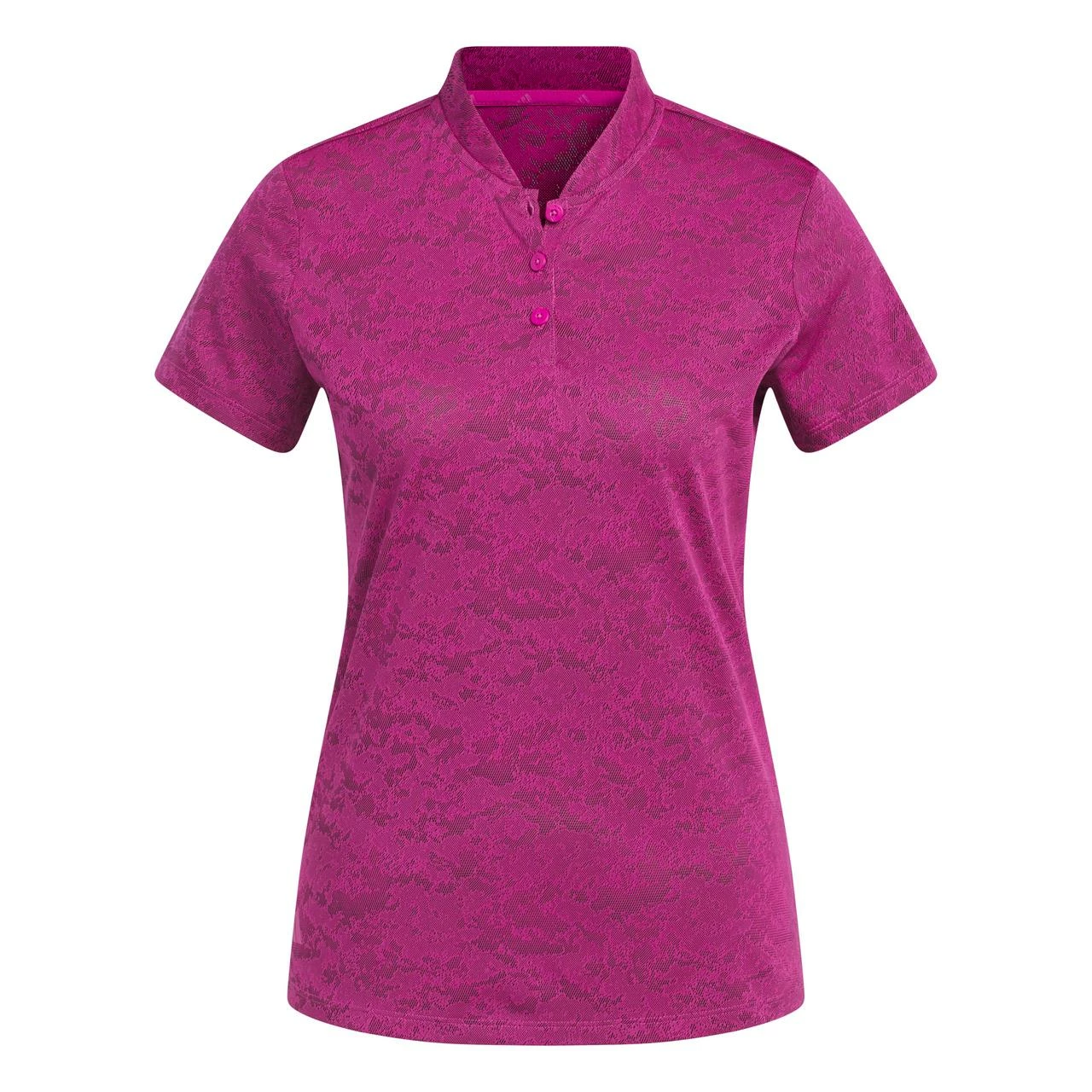 ADIDAS Women's Jaquard Short Sleeve Polo